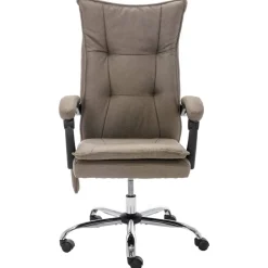 vidaXL Mobiliario De Oficina-Silla de oficina de masaje de tela gris