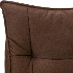 vidaXL Silla de oficina de masaje de tela marrón Marrón Online