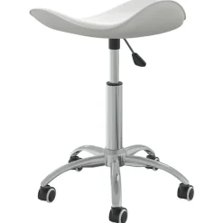 vidaXL Silla de oficina de cuero sintético Blanco Online