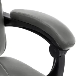 vidaXL Silla de oficina de cuero sintético gris Antracita Outlet