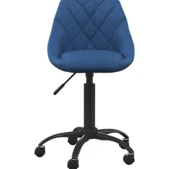 vidaXL Silla de oficina de terciopelo Azul Outlet