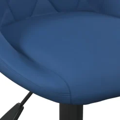 vidaXL Silla de oficina de terciopelo Azul Outlet