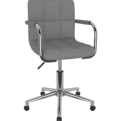 vidaXL Mobiliario De Oficina-Silla de oficina giratoria de tela