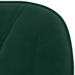 vidaXL Silla de oficina giratoria de terciopelo Verde oscuro Online