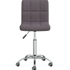 vidaXL Silla de oficina giratoria tela gris taupe Taupé