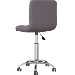 vidaXL Silla de oficina giratoria tela gris taupe Taupé