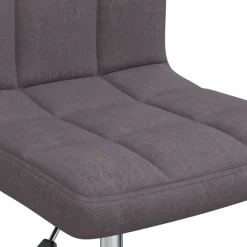 vidaXL Silla de oficina giratoria tela gris taupe Taupé