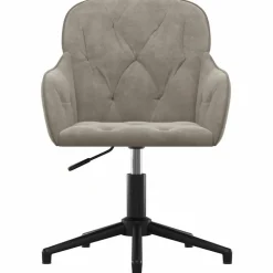 vidaXL Mobiliario De Oficina-Silla de oficina giratoria de terciopelo