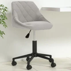 vidaXL Mobiliario De Oficina-Silla de oficina giratoria de terciopelo