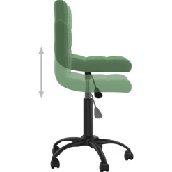 vidaXL Mobiliario De Oficina-Silla de oficina giratoria de terciopelo