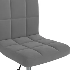 vidaXL Silla de oficina giratoria de terciopelo Gris oscuro New