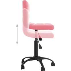 vidaXL Mobiliario De Oficina-Silla de oficina giratoria de terciopelo