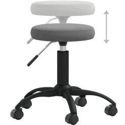 vidaXL Mobiliario De Oficina-Silla de oficina giratoria de terciopelo