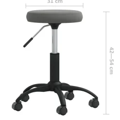 vidaXL Mobiliario De Oficina-Silla de oficina giratoria de terciopelo