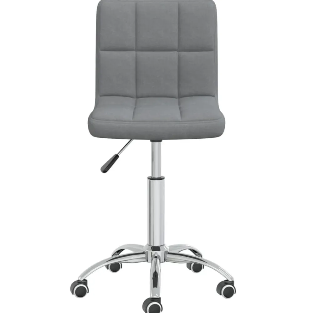 vidaXL Silla de oficina giratoria de tela Gris claro Outlet