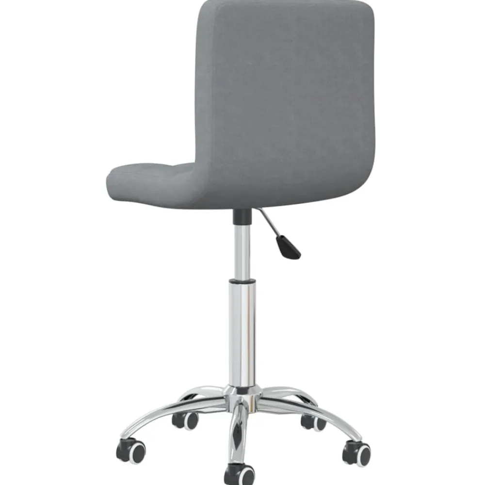 vidaXL Silla de oficina giratoria de tela Gris claro Outlet