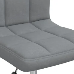 vidaXL Silla de oficina giratoria de tela Gris claro Outlet