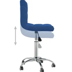 vidaXL Mobiliario De Oficina-Silla de oficina giratoria de tela