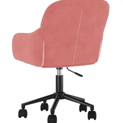vidaXL Silla de oficina giratoria de terciopelo Rosa Online