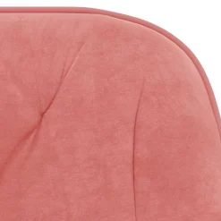 vidaXL Silla de oficina giratoria de terciopelo Rosa Online