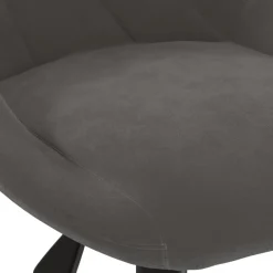 vidaXL Silla de oficina giratoria de terciopelo Gris oscuro Sale