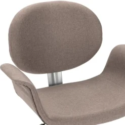 vidaXL Silla de oficina giratoria de tela gris taupe Taupé Clearance