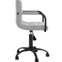 vidaXL Silla de oficina giratoria de terciopelo Gris claro Hot