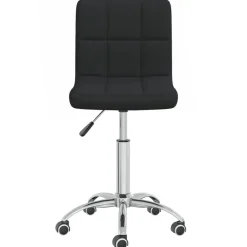 vidaXL Mobiliario De Oficina-Silla de oficina giratoria de tela negra