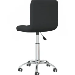 vidaXL Mobiliario De Oficina-Silla de oficina giratoria de tela negra