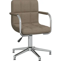 vidaXL Mobiliario De Oficina-Silla de oficina giratoria tela gris