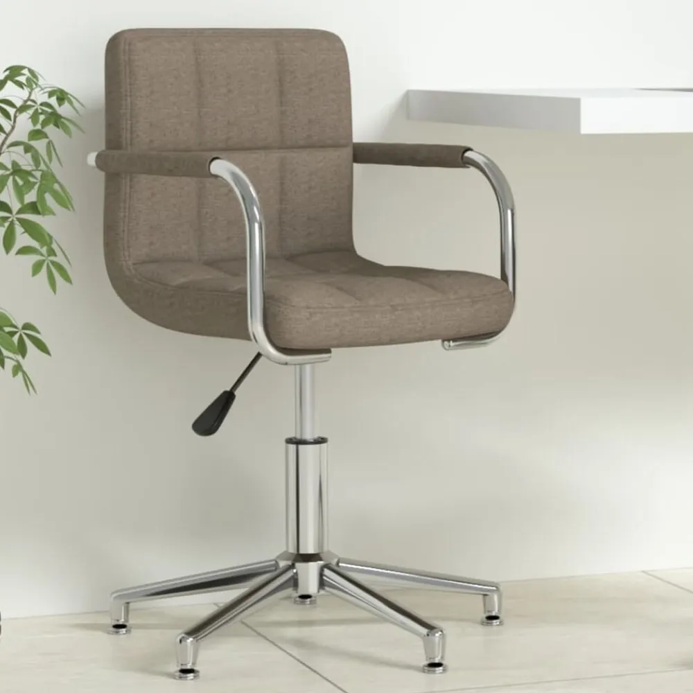 vidaXL Mobiliario De Oficina-Silla de oficina giratoria tela gris
