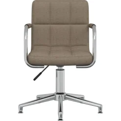vidaXL Mobiliario De Oficina-Silla de oficina giratoria tela gris
