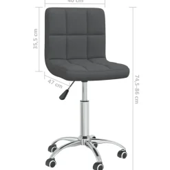 vidaXL Mobiliario De Oficina-Silla de oficina giratoria tela