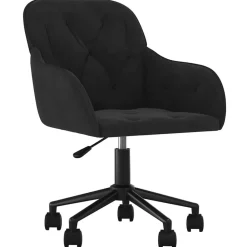 vidaXL Mobiliario De Oficina-Silla de oficina giratoria de terciopelo