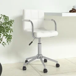 vidaXL Mobiliario De Oficina-Silla de oficina giratoria de cuero sintético