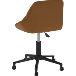 vidaXL Mobiliario De Oficina-Silla de oficina giratoria de terciopelo marrón
