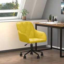 vidaXL Mobiliario De Oficina-Silla de oficina giratoria de terciopelo