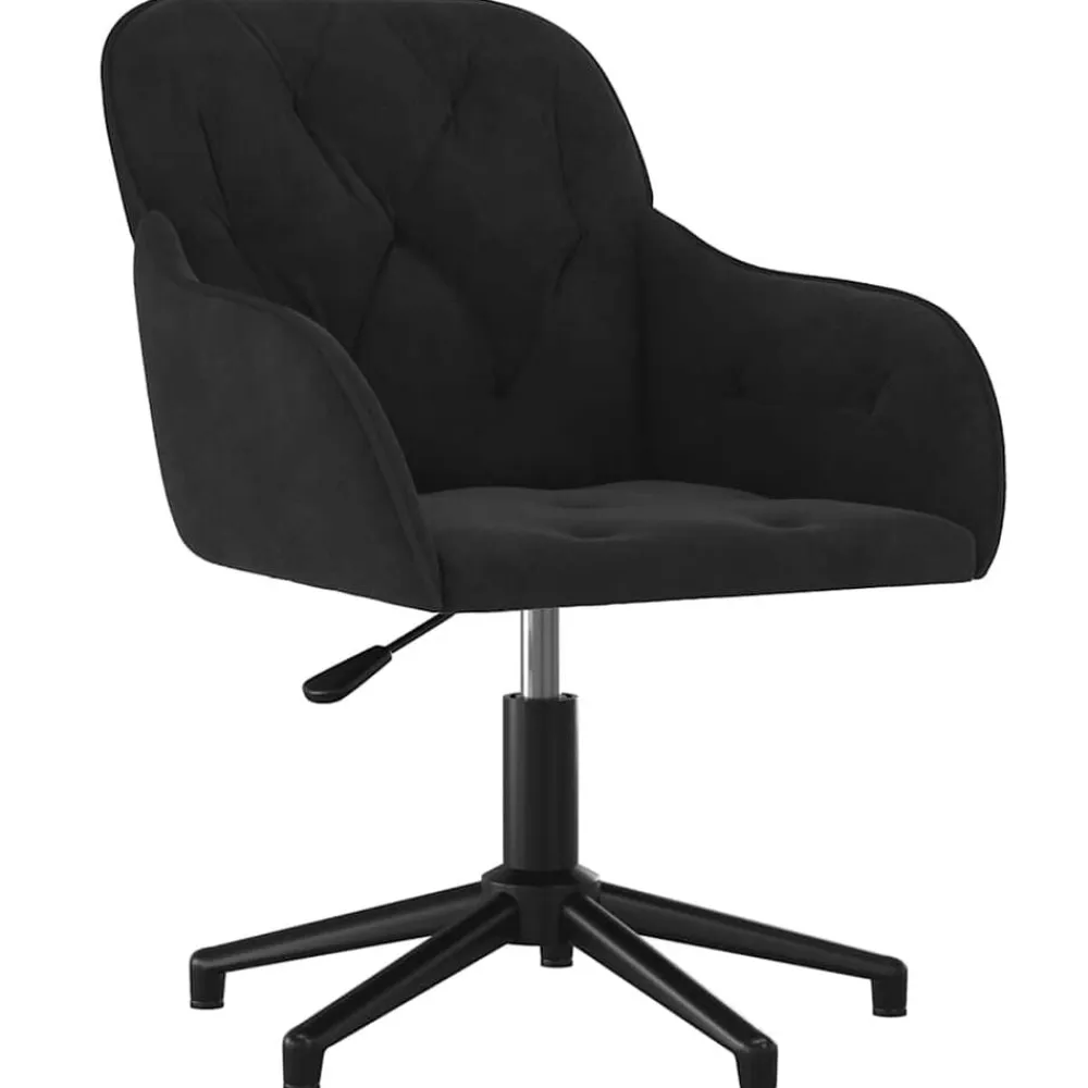 vidaXL Mobiliario De Oficina-Silla de oficina giratoria de terciopelo