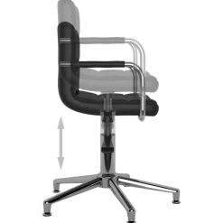 vidaXL Mobiliario De Oficina-Silla de oficina giratoria de cuero sintético