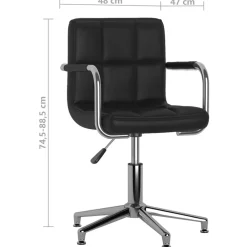 vidaXL Mobiliario De Oficina-Silla de oficina giratoria de cuero sintético