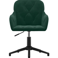 vidaXL Mobiliario De Oficina-Silla de oficina giratoria de terciopelo