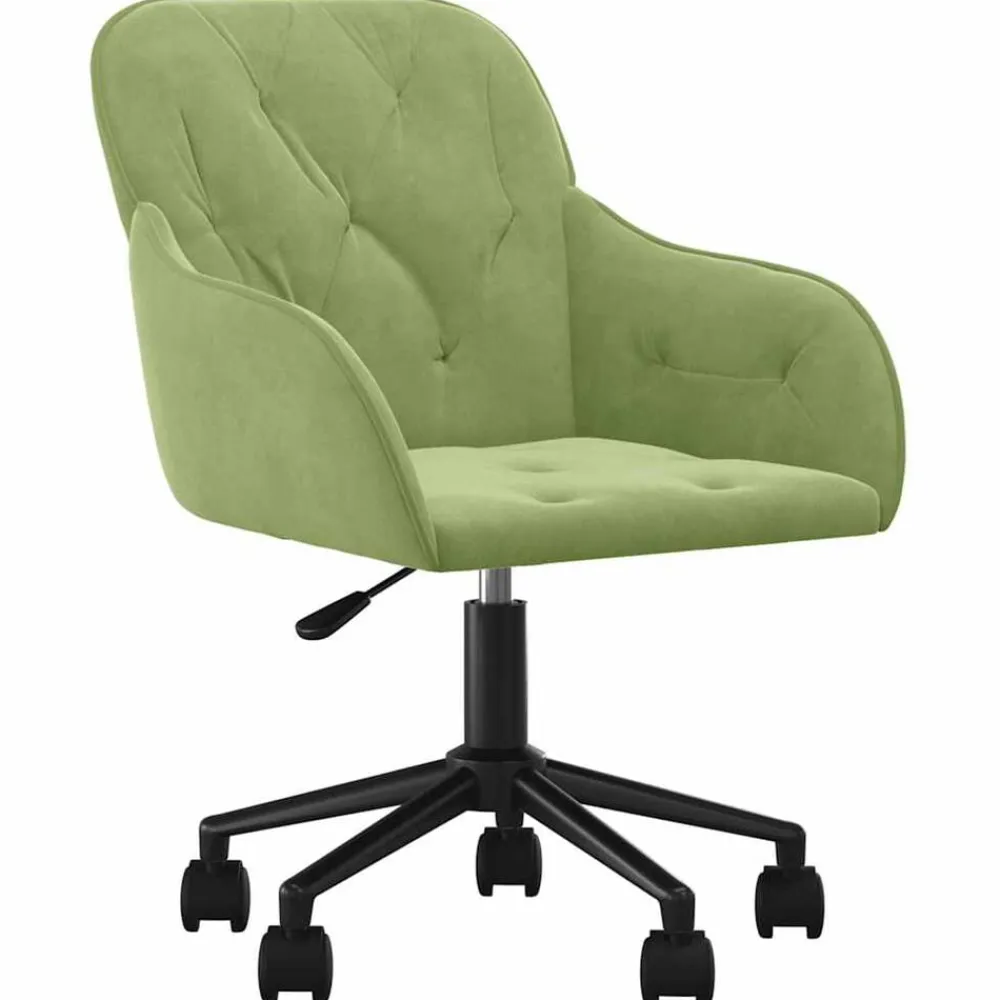 vidaXL Mobiliario De Oficina-Silla de oficina giratoria de terciopelo