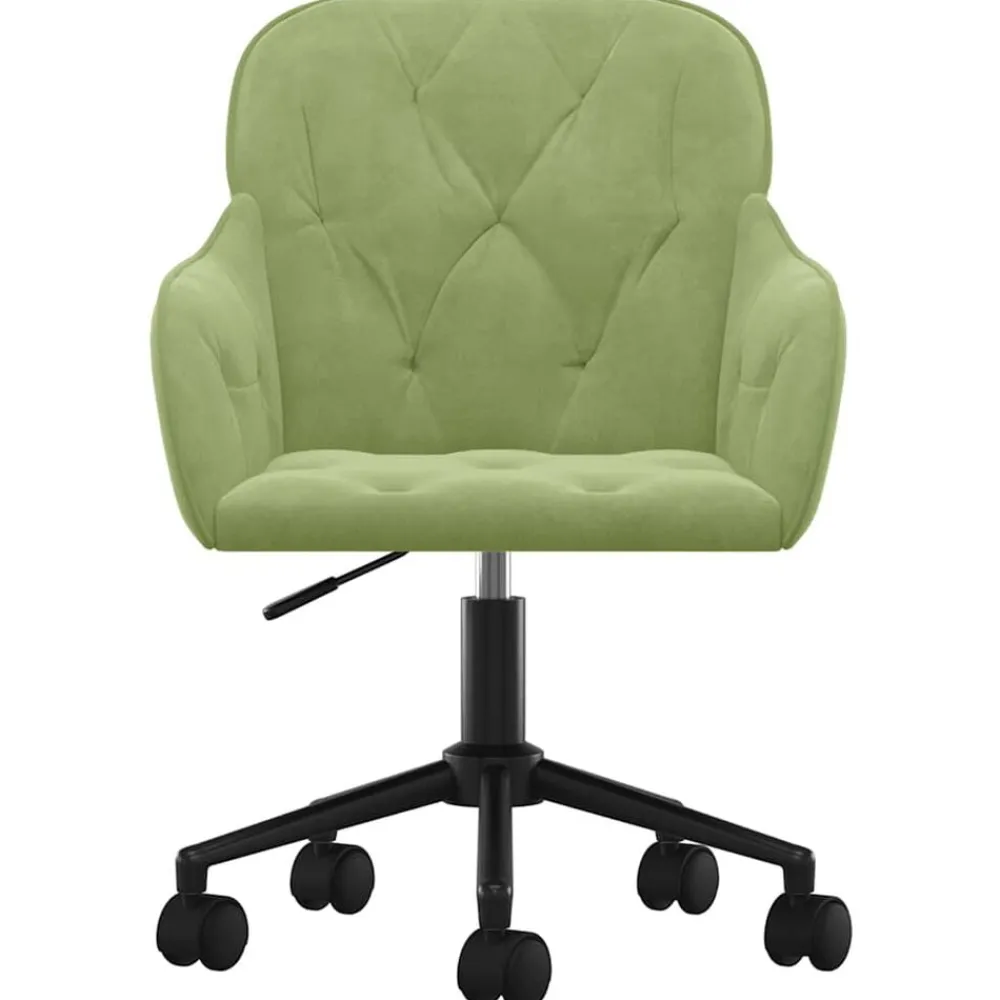 vidaXL Mobiliario De Oficina-Silla de oficina giratoria de terciopelo