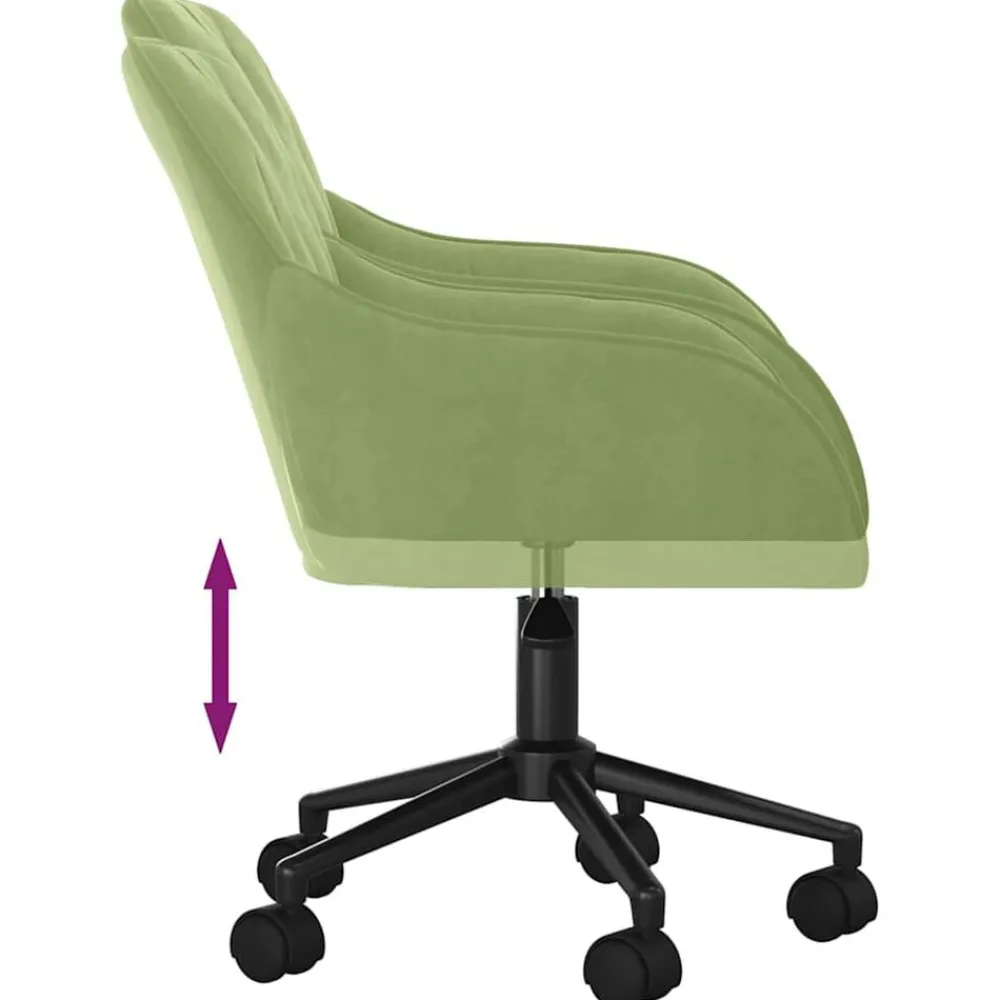 vidaXL Mobiliario De Oficina-Silla de oficina giratoria de terciopelo