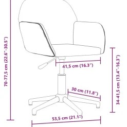vidaXL Silla de oficina giratoria de tela Gris claro New