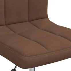 vidaXL Silla de oficina giratoria de tela marrón Marr&oacute;n Discount