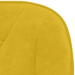 vidaXL Silla de oficina giratoria de terciopelo Amarillo