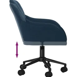 vidaXL Mobiliario De Oficina-Silla de oficina giratoria terciopelo