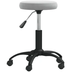 vidaXL Silla de oficina giratoria de terciopelo Gris claro Sale