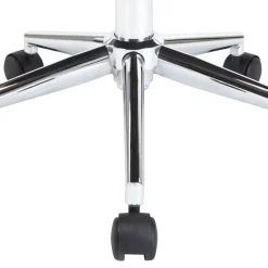 vidaXL Silla de oficina giratoria madera curvada cuero sintético Crema Clearance